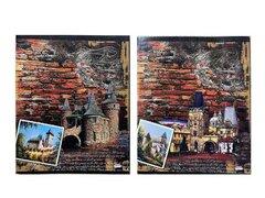 Тетрадь КЛЕТКА 48л. ЗОЛОТАЯ СТЕНА (483А1Т-483А4Т)(тисн.золотом, цвет.мелов.обл.)