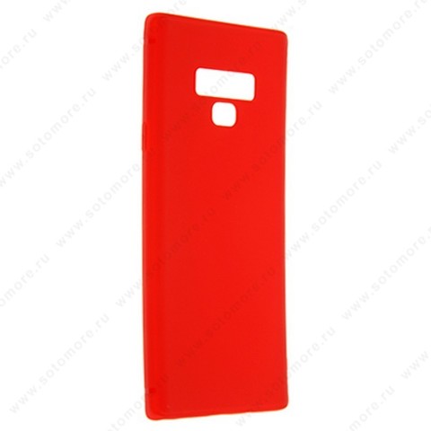Накладка силиконовая Soft Touch ультра-тонкая для Samsung Galaxy Note 9 красный