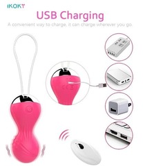 Тренажер Кегеля-виброяйцо Ikoky_USB зарядка