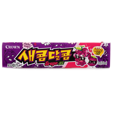 Жевательные конфеты со вкусом винограда Crown Sakom Daikom, 29 гр