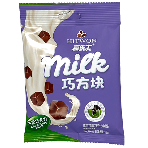 Шоколад в кубиках молочный Milk HitWon, 18 гр