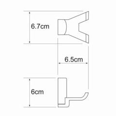 WasserKRAFT Exter K-5223D (ранее К-5223) Крючок двойной фото