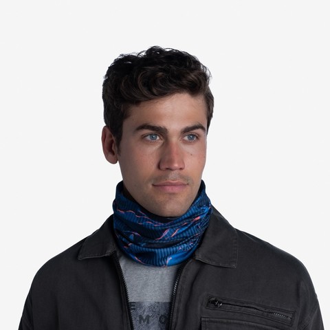 Картинка бандана-труба Buff thermonet S Wave Blue - 2