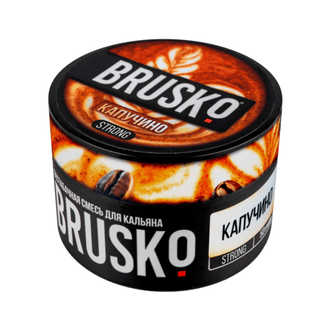 Бестабачная смесь для кальяна BRUSKO 50г STRONG - Капучино