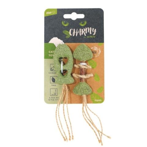 M-PETS Игрушка для кошек с кошачьей мятой CHARMY рыбки