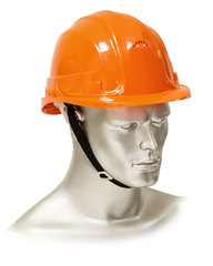 Каска защитная рабочая оранжевая