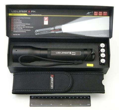 Фонарь ручной Led Lenser P14 черный лам.: светодиод  AAx4 (500901)
