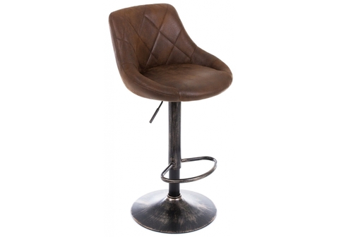 Барный стул Curt vintage brown 45*45*84 Окрашенный металл /Коричневый