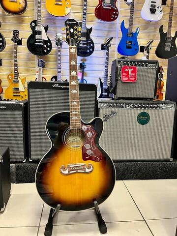 Электроакустическая гитара Epiphone EJ-200SCE Vintage Sunburst