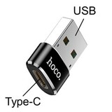 Переходник Type-C на USB 2.0 Hoco UA6 (Черный)