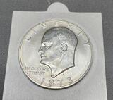 K15845 1973 США 1 доллар, двор S. Лунный доллар Эйзенхауэр, штемпельный блеск