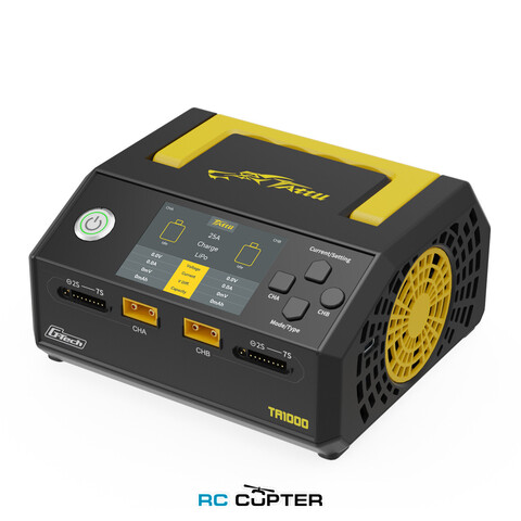 Зарядное устройство GensAce Tattu TA1000 25A*2 1000 Вт (AC) 1-7S два канала