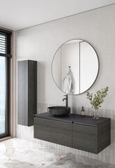 Armadi Art Комплект QUATRO 120 тумба+раковина чаша Nero Marquina