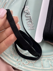 Резинка бельевая для бретелей черная