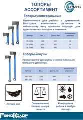 39-1-056 Топор универсальный 560 г, фиберглассовая рукоятка 225 мм, пластиковый чехол РемоКолор