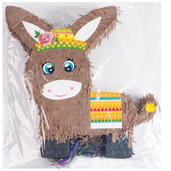 Пиньята Осел в сомбреро с лентами