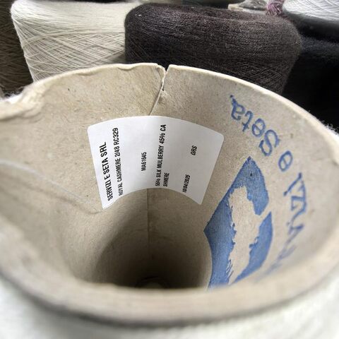 Кашемир с шелком (55%) Servizi e seta ROYAL CASHMERE 2/48 белый молочный