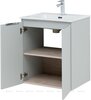 Aquanet 274007 Тумба с раковиной Алвита new 60 подвесная 2 дв. цв. серый (274007)
