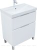 Aquanet 345677 Тумба с раковиной Алвита new 70 (Flat) напольная 2 ящ. цв. белый матовый (345677)