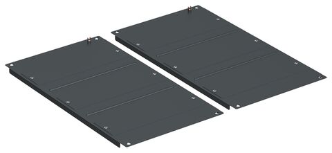 ITK LINEA S Панель основ. шкафа 800х1200мм чер. (2шт/компл)