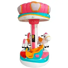 Детская карусель «Весёлые пони», карусель аттракцион