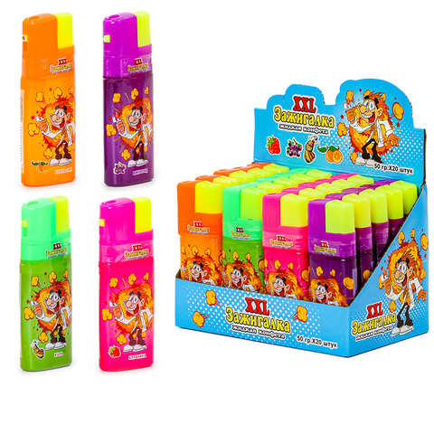 Жидкая конфета спрей Зажигалка XXL 1кор*12бл*20шт, 50мл