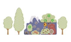 Декоративная панель "Лес"