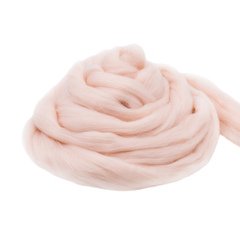 Шерсть для валяния "ТРО", тонкая мериносовая шерсть 100г, чайная роза