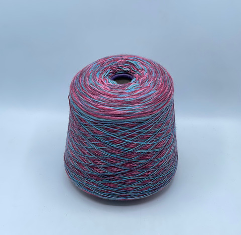 Filati Venezia, Calzeteria, 4/16 400м. 75% Меринос, 25% Полиамид, Бирюзово-вишневый мультиколор, 39771