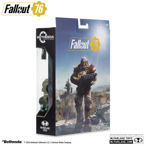 Фигурка Военная броня T-45 из Fallout 76 McFarlane Gaming Edition Red Platinum Edition
