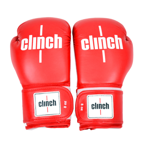 Перчатки боксерские Clinch fight красные