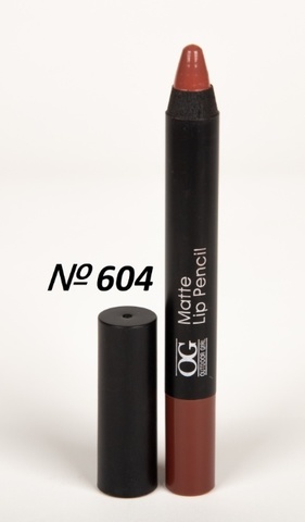 OG-FP3011B Помада-карандаш тон 604 шоколад МАТОВАЯ Matte Lip Pencil PRO