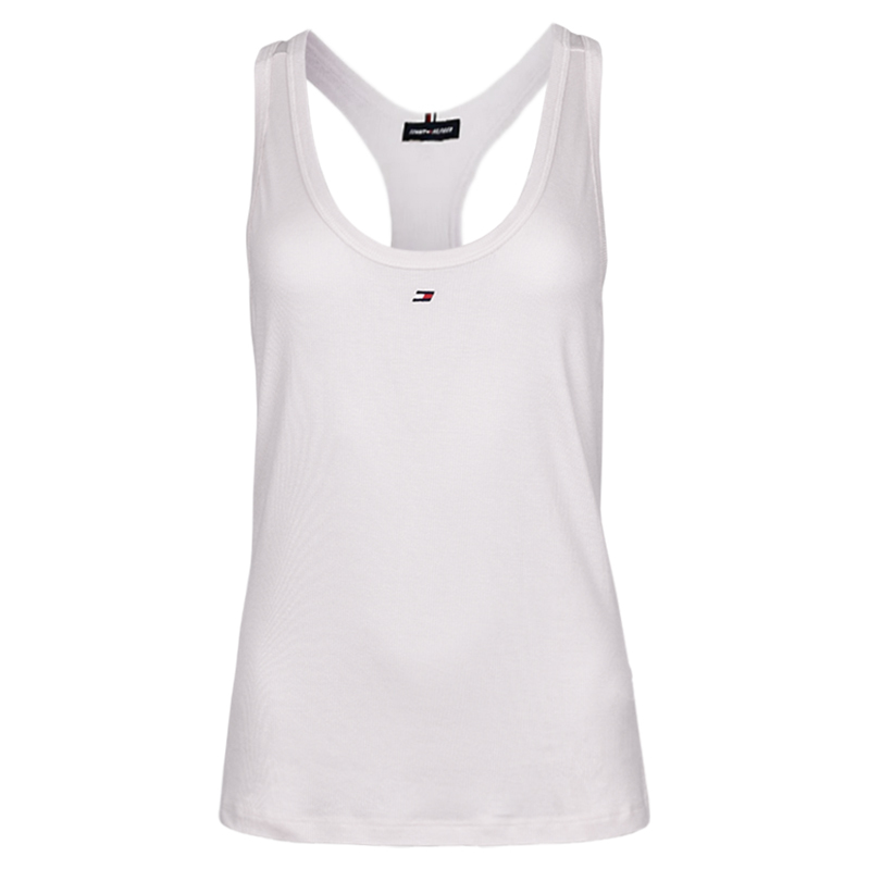 TOMMY HILFIGER Tommy Hilfeger Womens Racerback Sleeveless T-Shirt