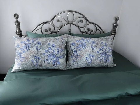 Наволочка 50x70 Mollen Калмыцкая степь жемчужно-белая шелковая