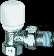Терморегулирующий клапан FAR FT1620, латунный, угловой, муфтовое соединение, 1/2", 1шт.