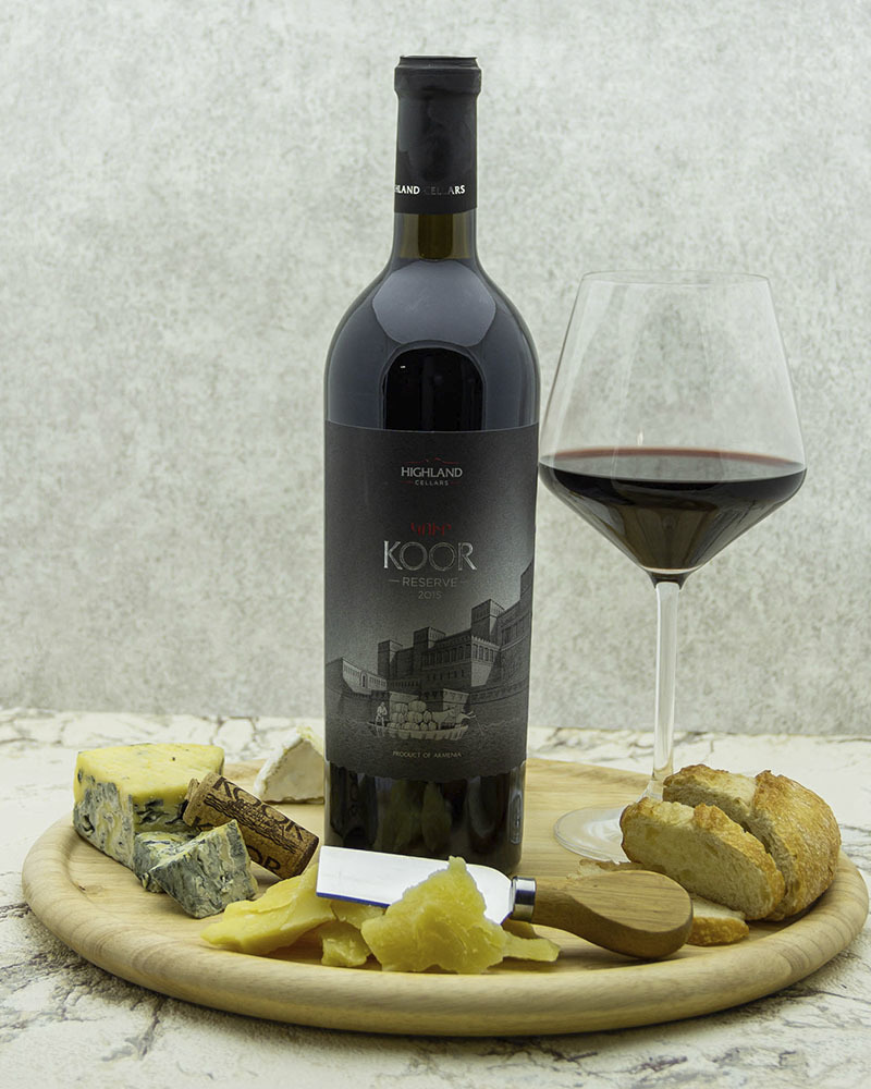 Вино Koor Красное Сухое Резервное 2015 г.у. 13,5% 0,75 л.