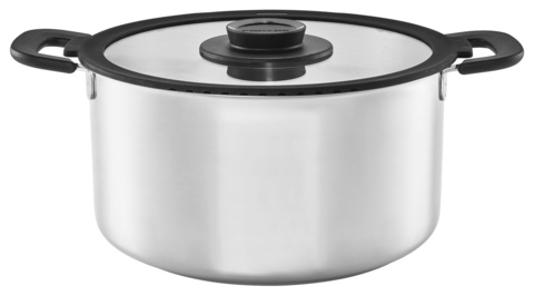 Кастрюля Fiskars Functional Form 1026579 7л. d=28.3см (с крышкой) серебристый