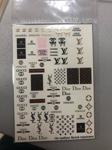 Слайдер-дизайн Nail Design GUCCI combi-80