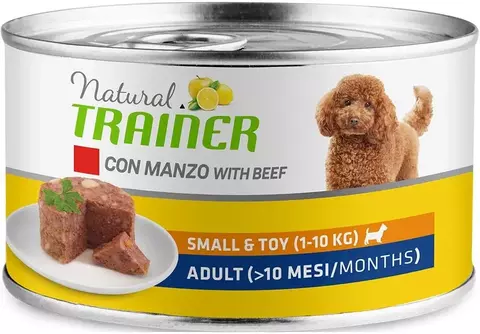 Trainer Natural Small&Toy консервы для взрослых собак мелких/миниатюрных пород (говядина) 150 гр