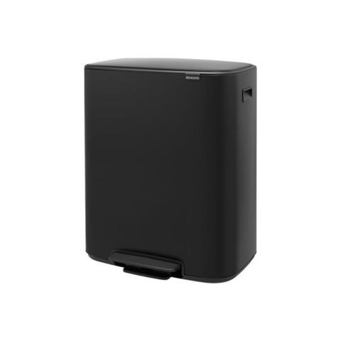 Мусорный бак Bo Pedal Bin 2x30л Brabantia Черный матовый