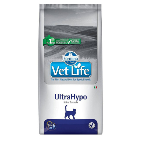 Сухой корм Farmina Vet Life Cat Ultrahypo при пищевой аллергии для кошек,400г (Ультрагипо)