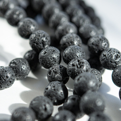 Лава вулканическая натуральная, 12,7мм, шар