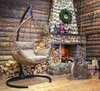 Подвесное кресло-кокон SEVILLA RELAX горячий шоколад, бежевая подушка (Laura Outdoor)