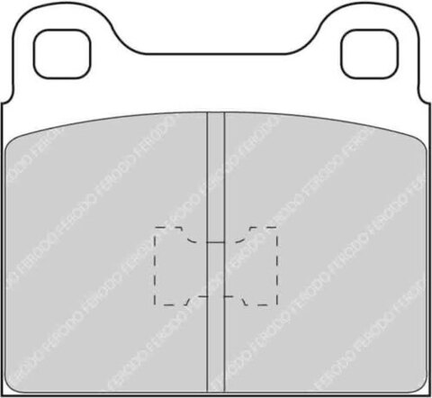FCP105S Тормозные колодки дисковые DS 2000