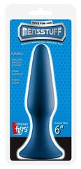 Синяя анальная пробка METAL BALL BUTT PLUG - 15 см. - 