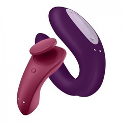 Набор вибростимуляторов Satisfyer Partner Box 1: вибровкладка в трусики Sexy Secret+ вибратор для пар Double joy