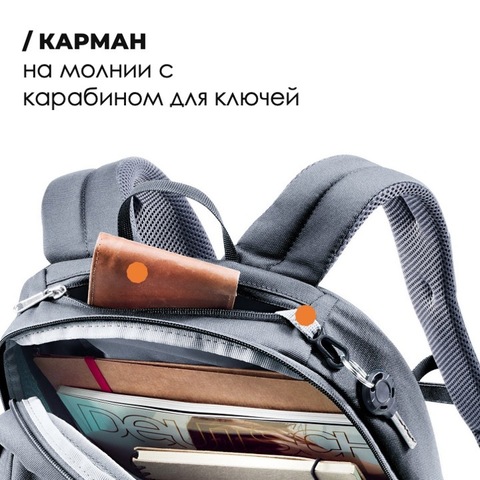Картинка рюкзак городской Deuter Gogo black - 5