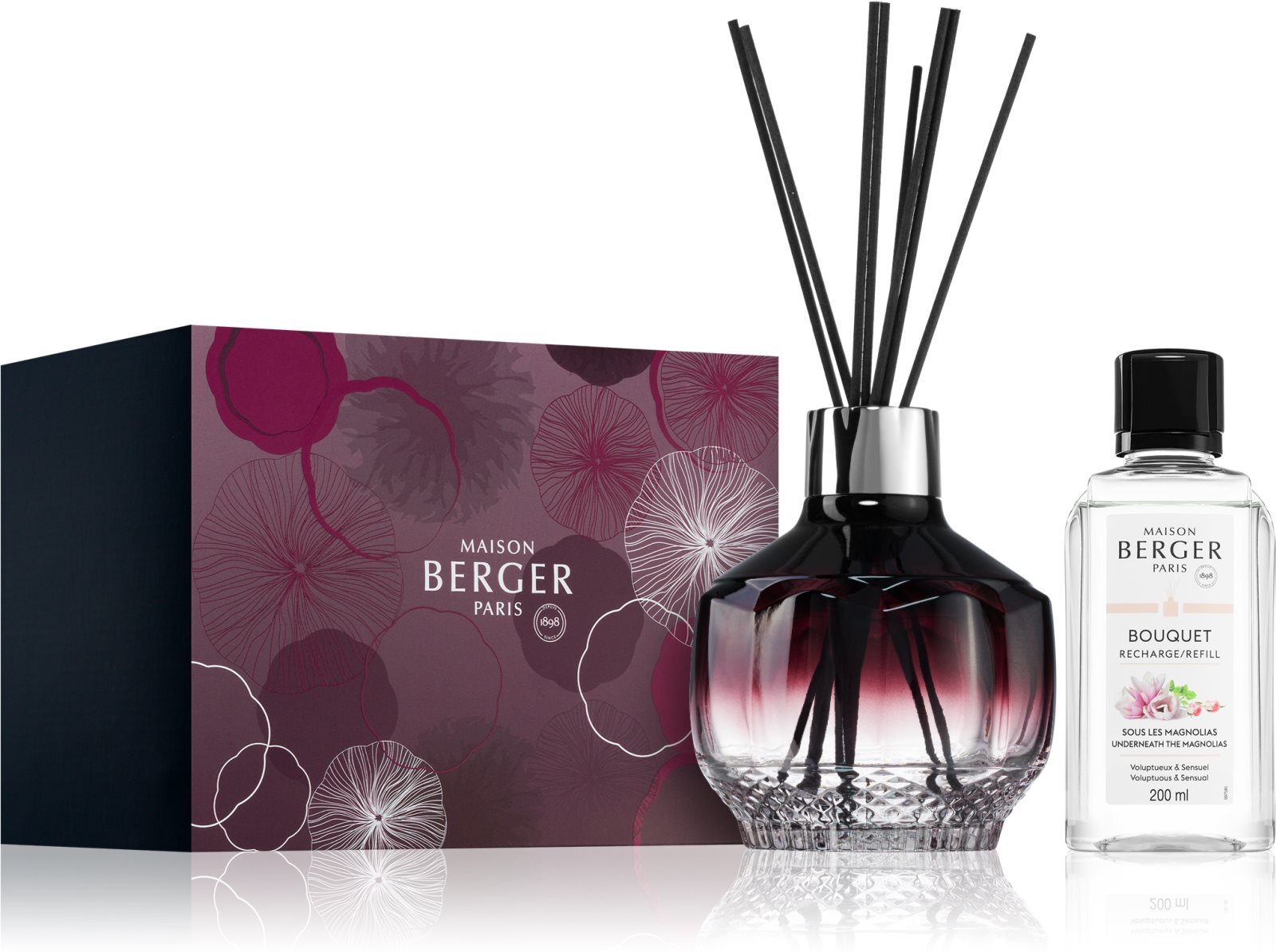 Maison Berger Paris Ароматический диффузор Molecule Fragrance 1 шт. +  Underneath the Magnolias наполнитель для диффузоров 200 мл Molécule Plum  купить в Москве | Доставка по России.