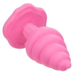Розовая анальная пробка в виде мороженого Yum Bum Ice Cream Cone Butt Plug - 9,5 см. - 