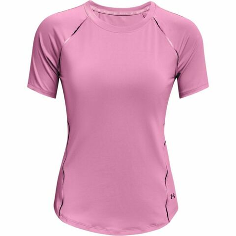 Женская теннисная футболка Under Armour Women's UA RUSH™ Short Sleeve - planet pink/iridescent